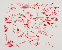 v prostoru, litografie 25x30, 2006